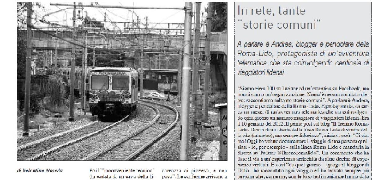 In rete, tante “storie comuni” - la nostra "breve storia" - 