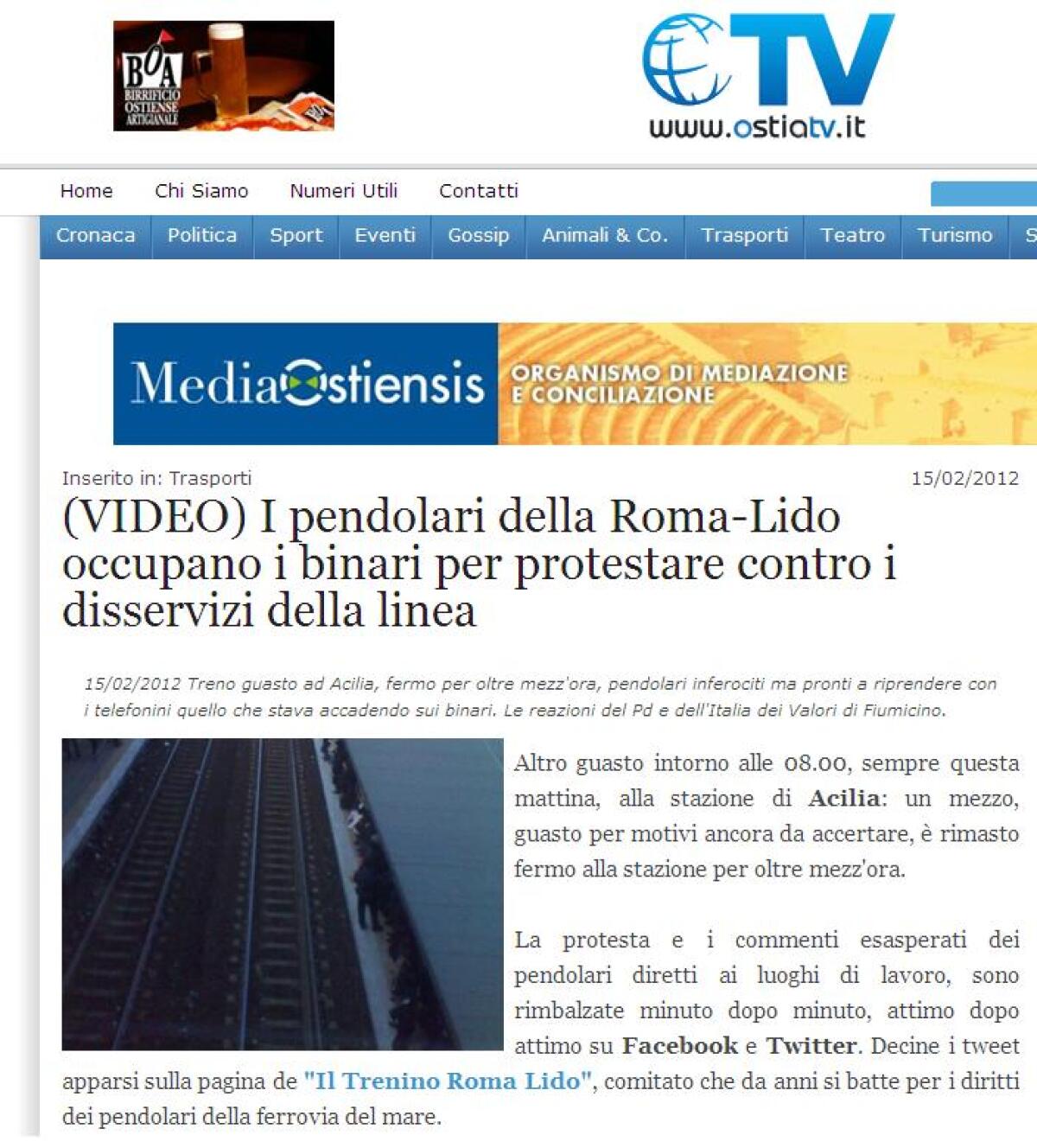 La Stampa (Autoreferenziale) del Trenino - Qualcun altro parla di noi - 