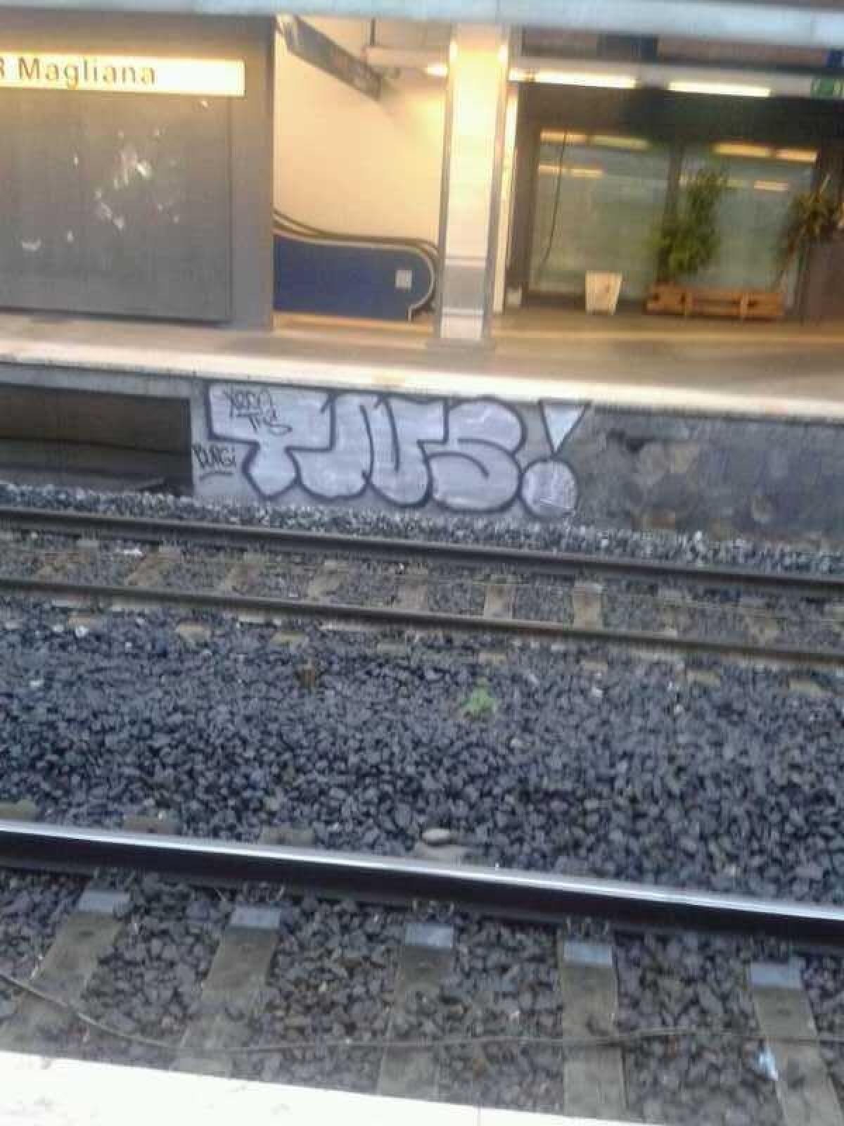 Street Art in Magliana Station - 