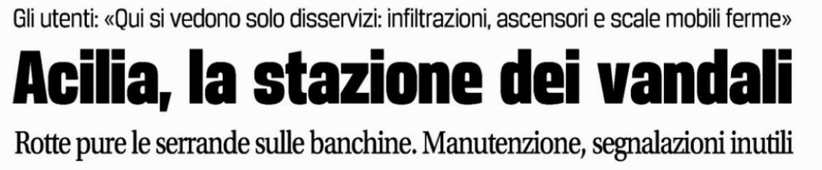 Leggo brutte cosa da Acilia... - 