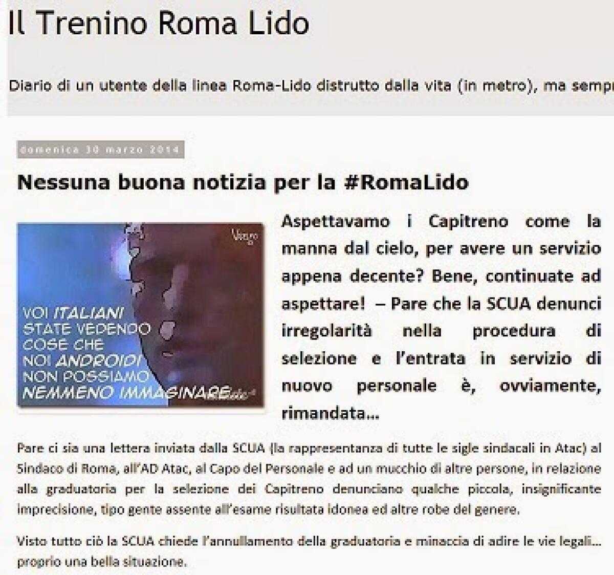 #RomaLido: Concorso da capotreno col trucco  - 