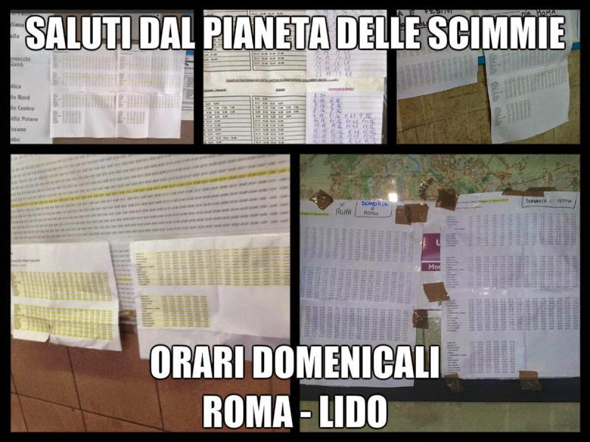 #RomaLido Gli orari domenicali - 