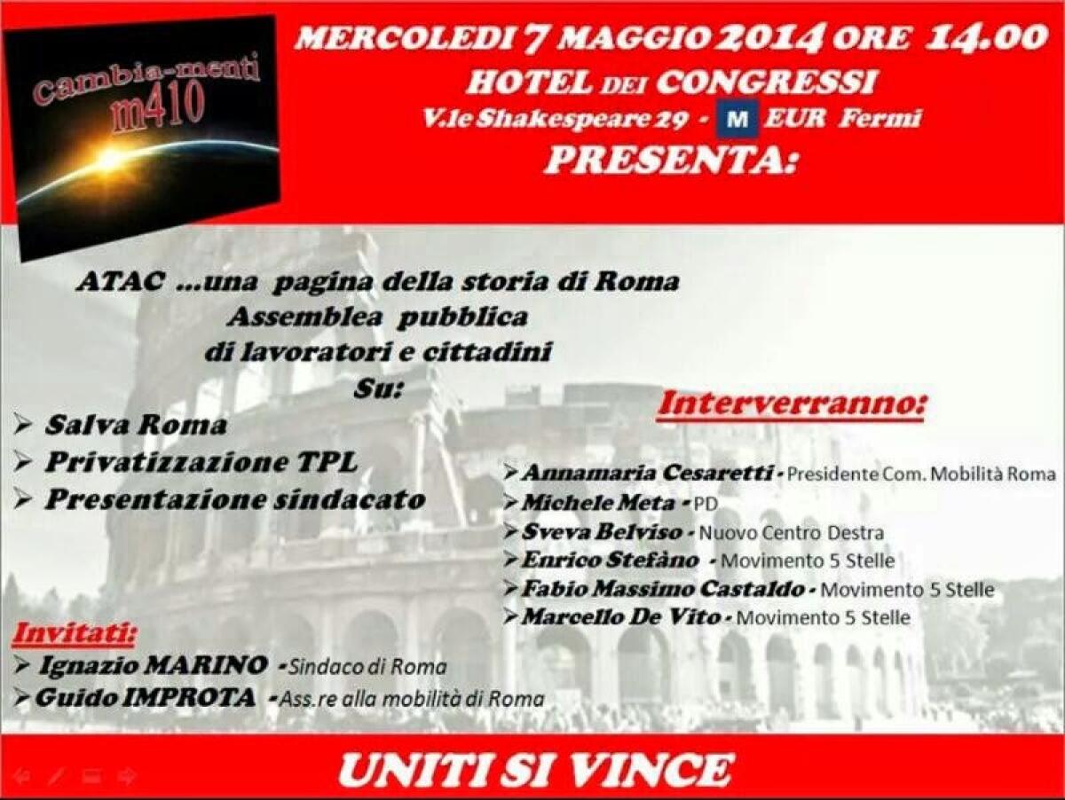 Assemblea pubblica lavoratori e cittadini sul TPL - 