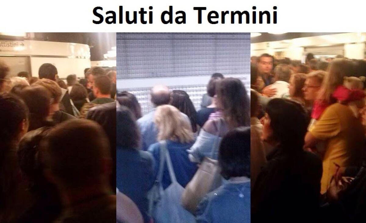 Questa mattina alla Stazione Termini - 