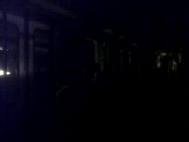 Roma-Lido senza luce