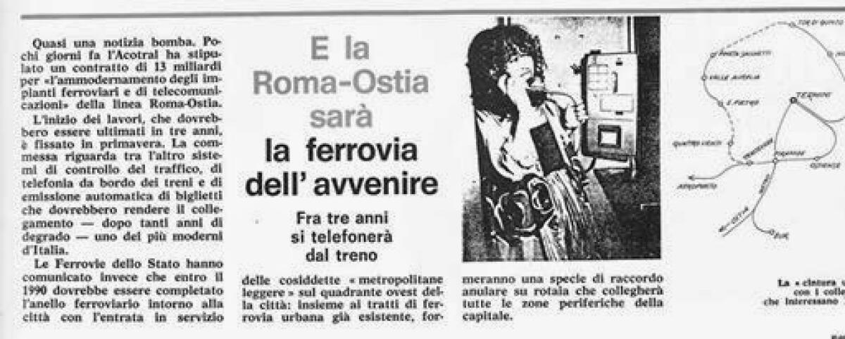 La #RomaLido sarà la ferrovia dell'avvenire...... - 