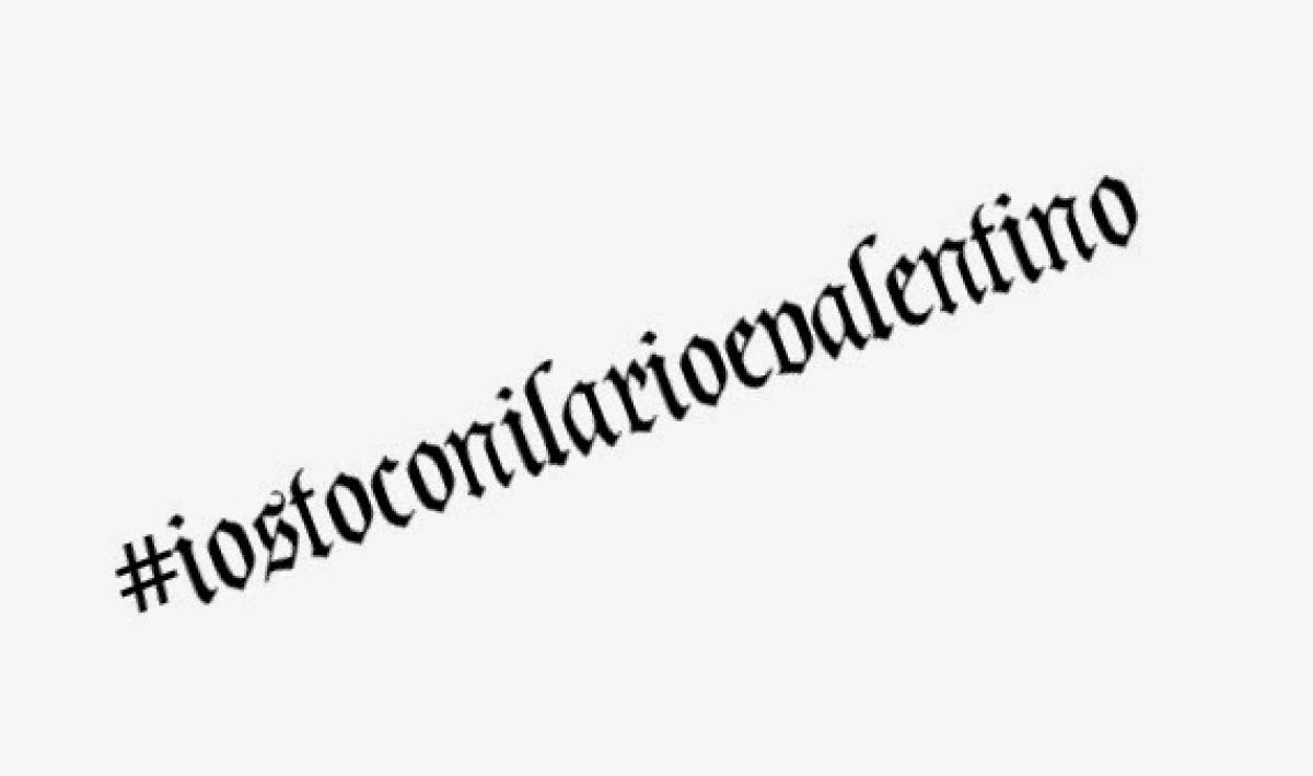 #iostoconilarioevalentino - 