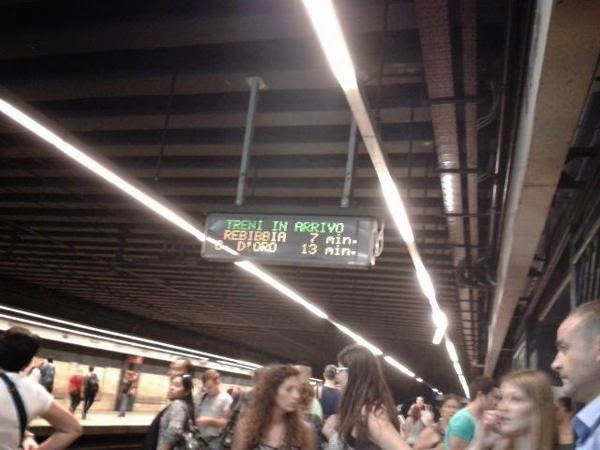 Tempi di attesa sulla Metro B a Roma