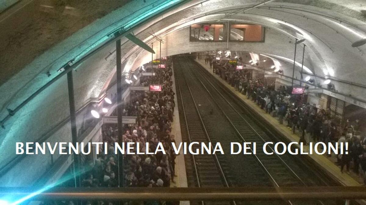 Una mattina di ordinaria follia sulla Metro B - 