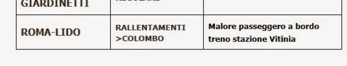 Roma-Lido servizio sospeso causa malore - 
