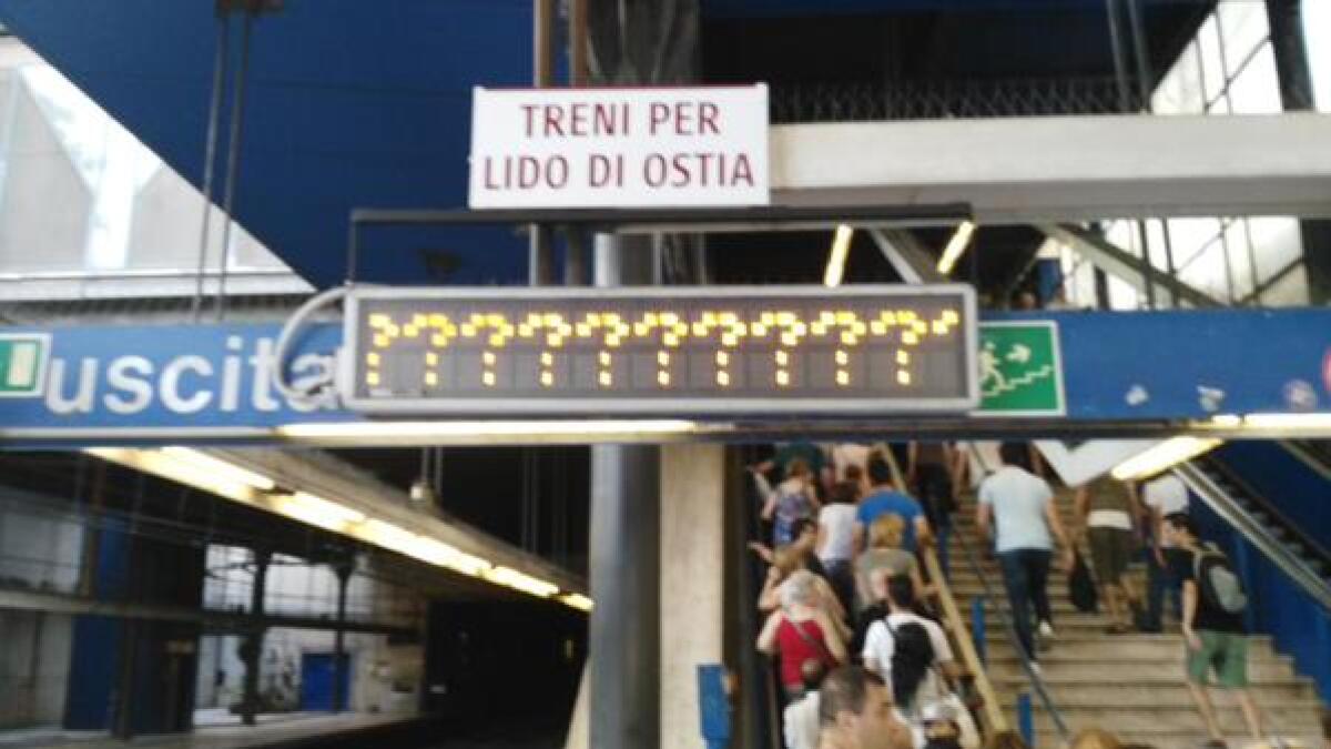 Scusi a che ora parte il prossimo Roma-Lido? - 