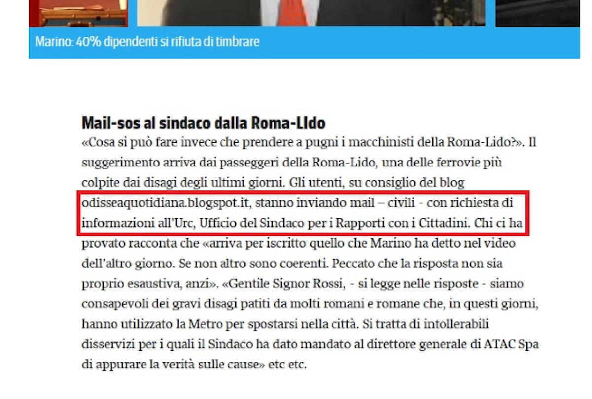 #RassegnatiStampa: Un grazie al Corriere della Sera - 