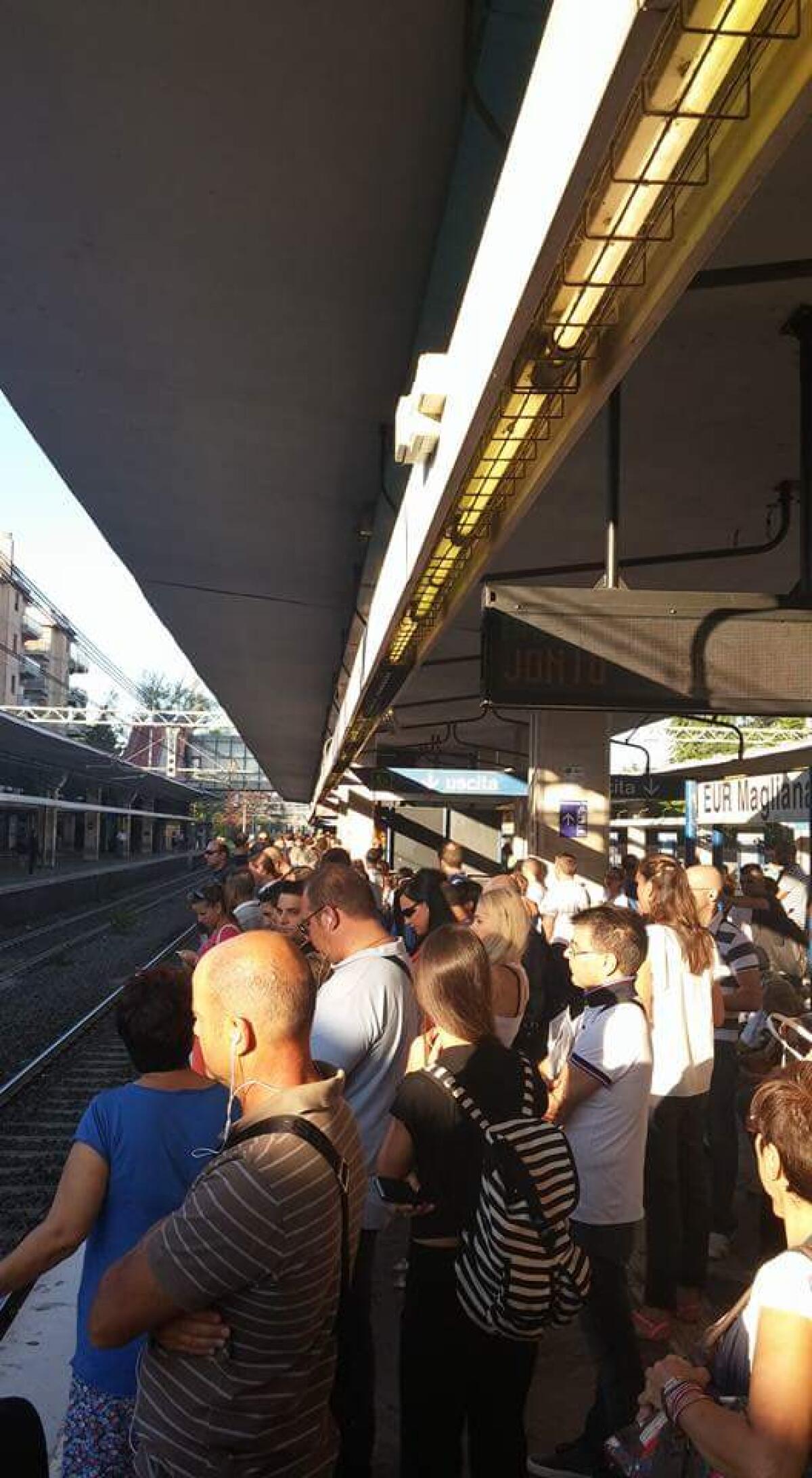 La Metro B questa mattina - 