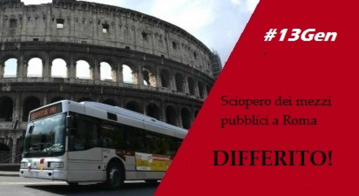 Flash: Differito lo Sciopero del 13 gennaio 2015 - 