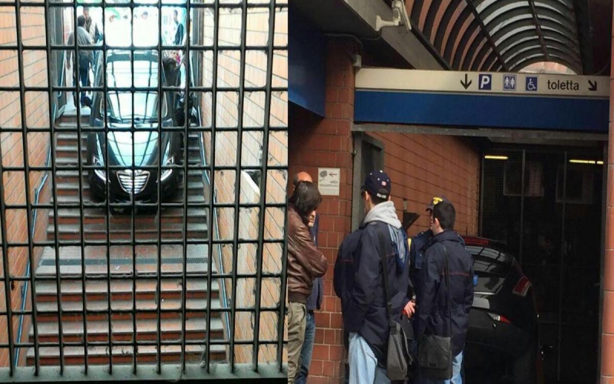 Quando vuoi prendere la metro, ma nel parcheggio non trovi posto... - 