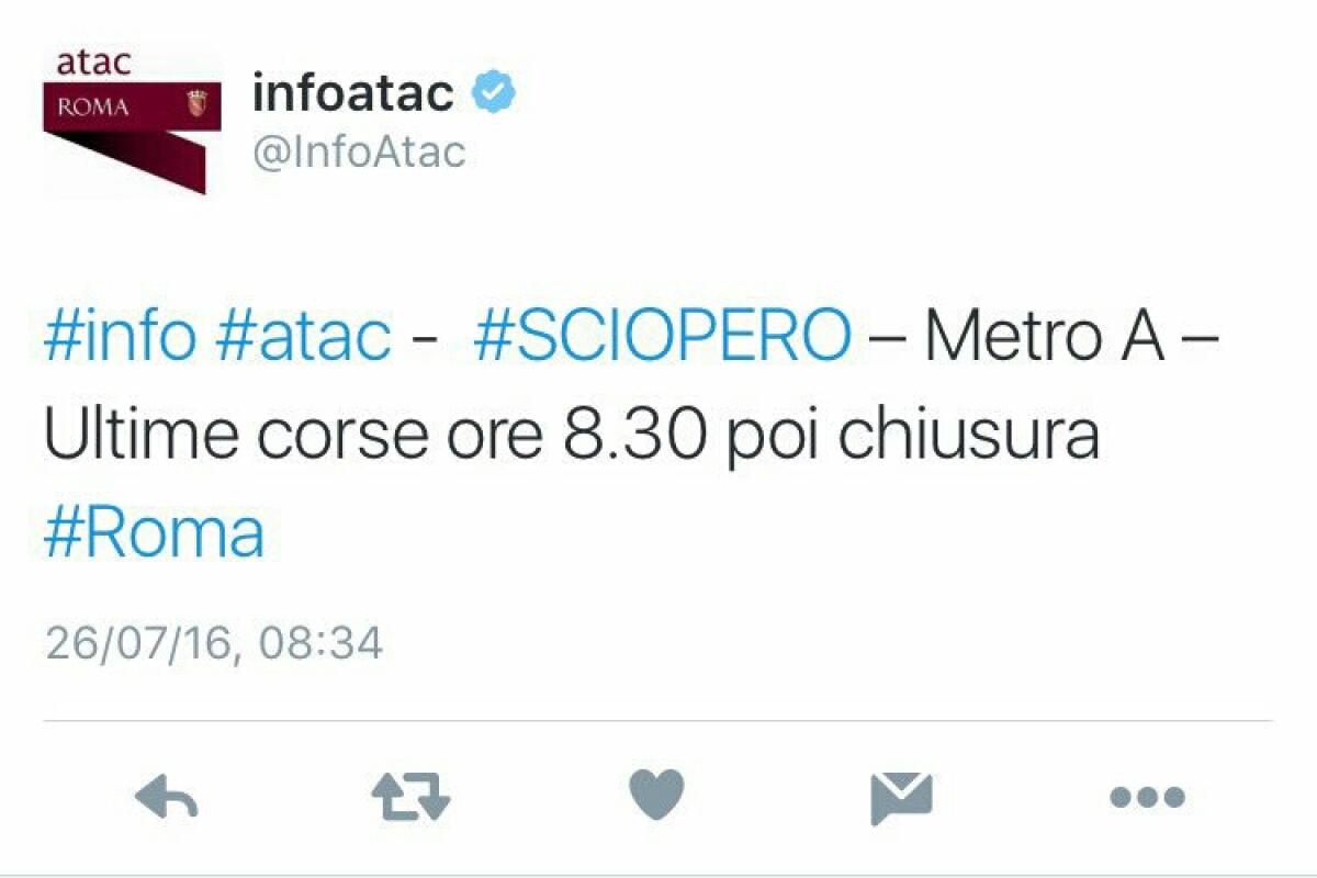 Come può una sola sigla sindacale condizionare la chiusura dell'intera #Metroa? - 