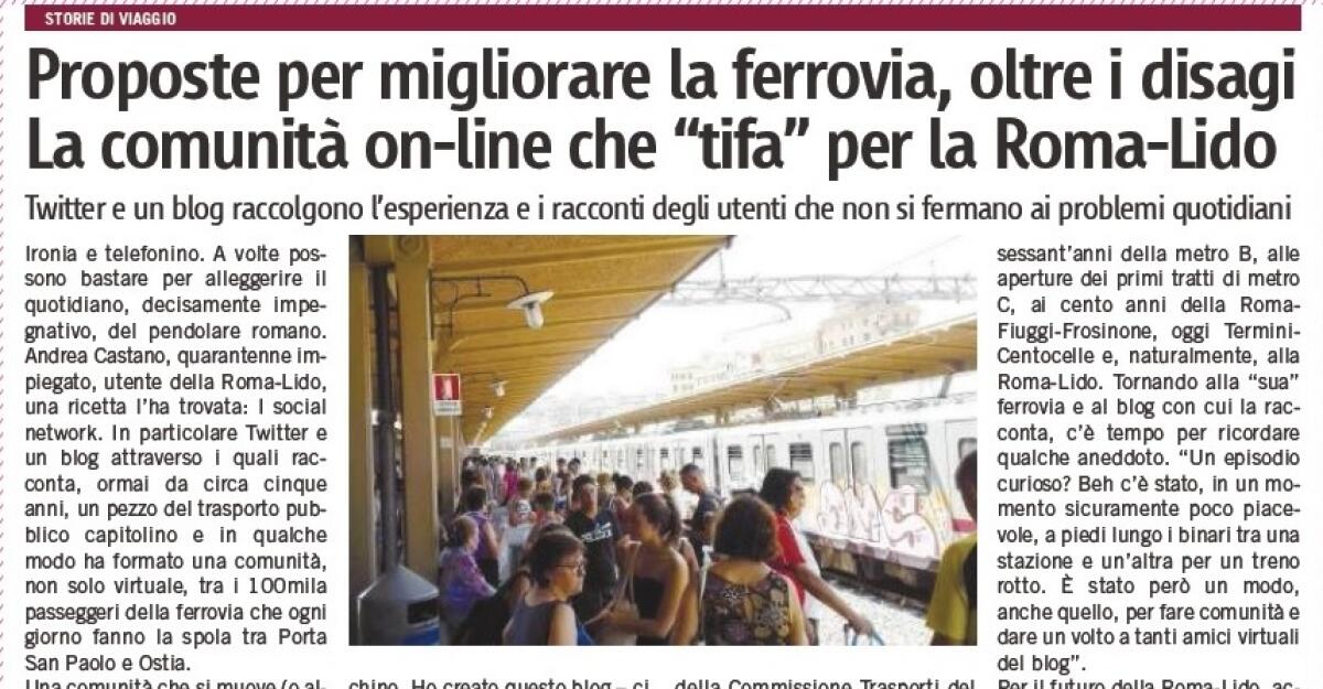 La comunità on line che tifa per la Roma-Lido - 