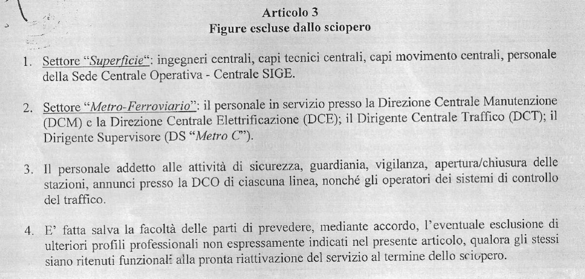 Una nuova regolamentazione per gli scioperi Atac - 