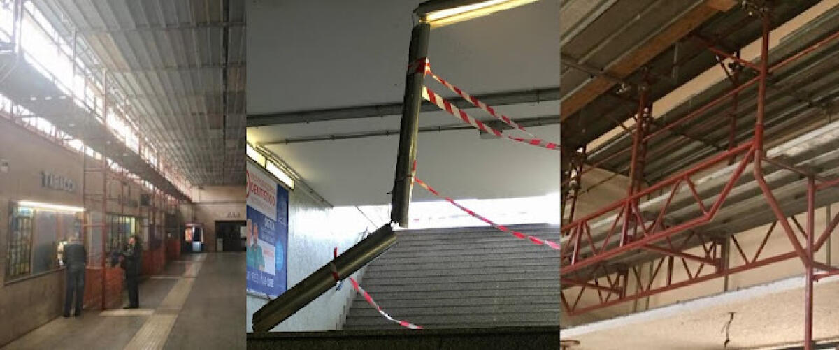 Le stazioni della roma-Lido cadono a pezzi - 