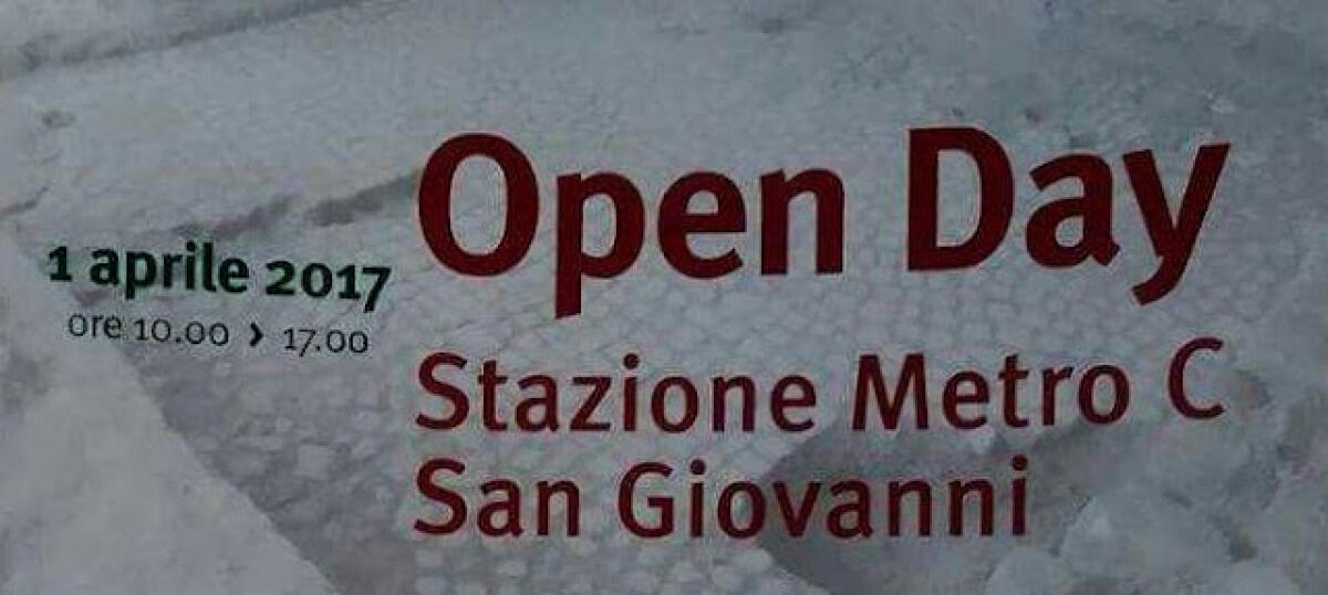 Open Day #MetroC - Sabato 1 Aprile - 