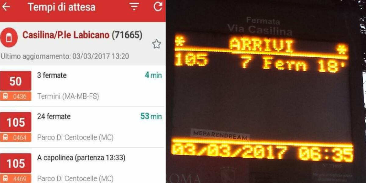 Il (de)potenziamento della linea 105 - 