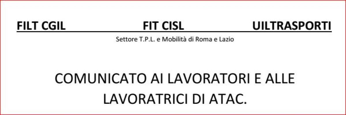 Le dichiarazioni di Rota, la risposta dei Sindacati - 