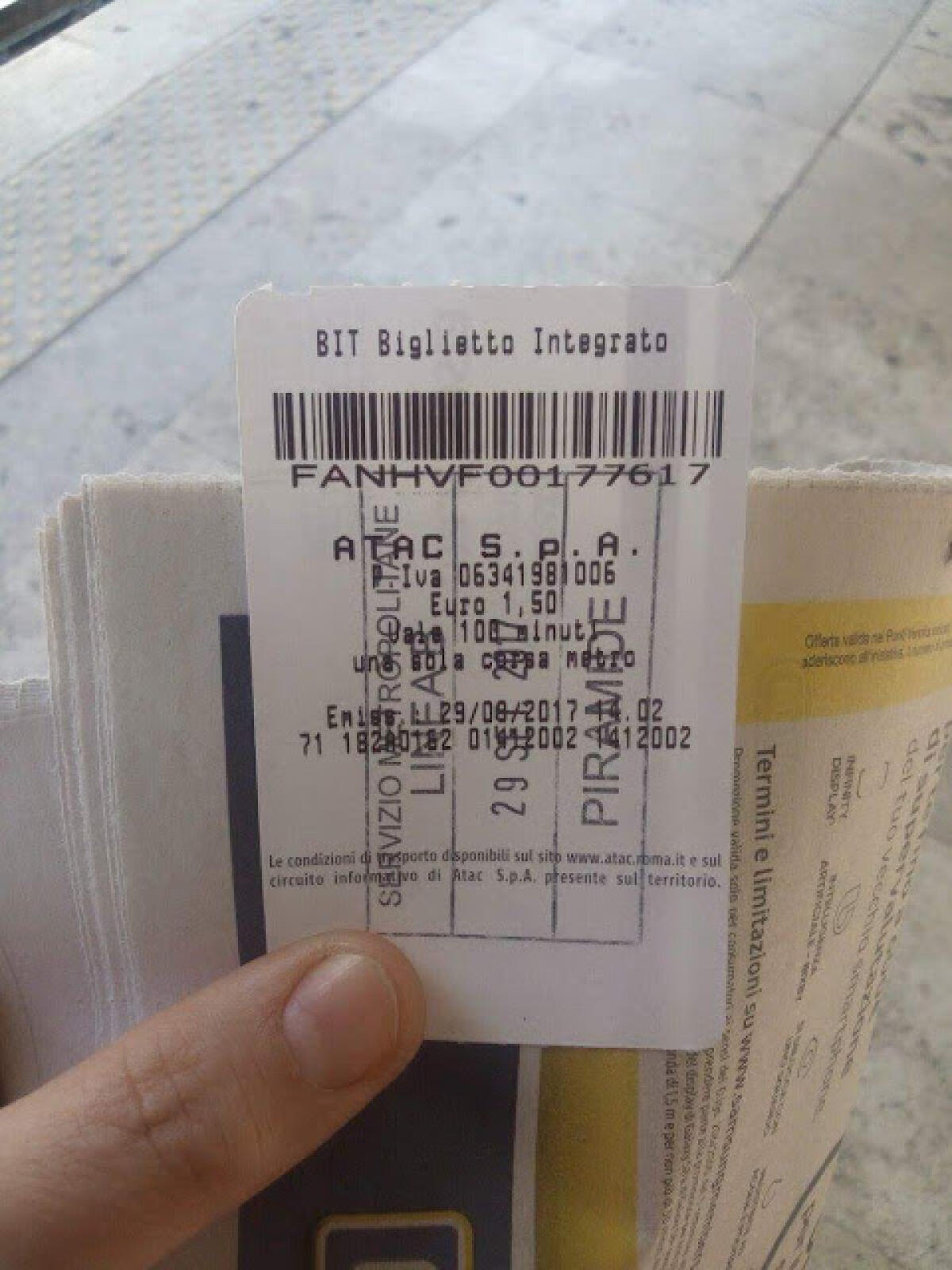Come fare quando l'obliteratrice non vidima Il biglietto? - 