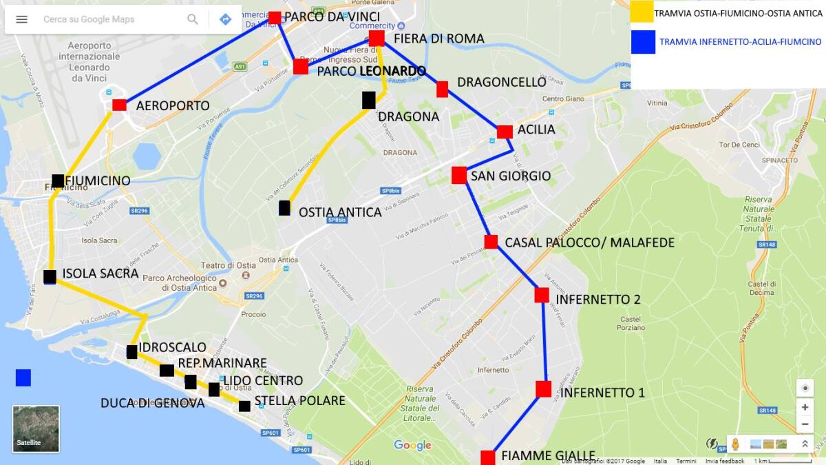 La Tramvia Infernetto - Paolocco - Acilia - Malafede - 