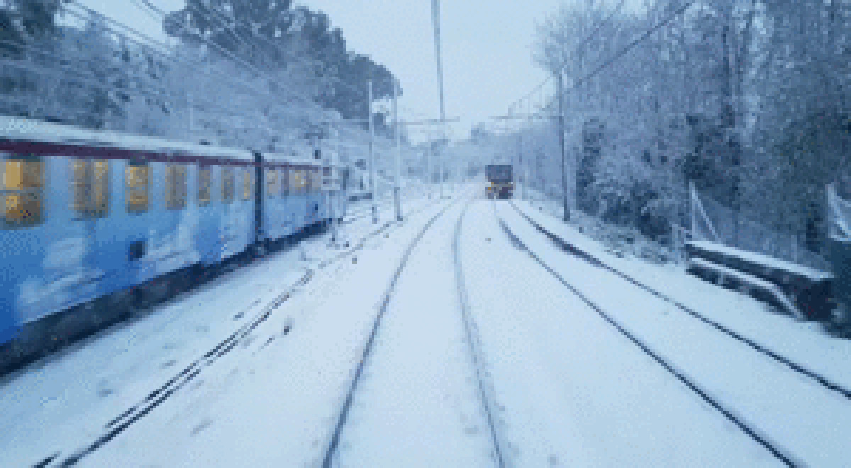 La Roma-Lido sotto la neve - 