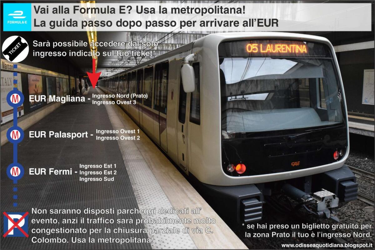 Vai alla Formula E? Usa la metropolitana! - 