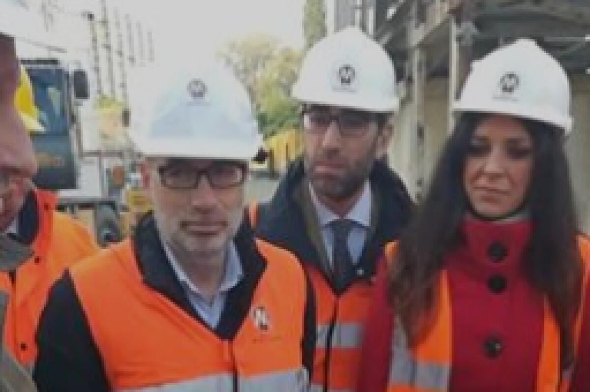 Commissione Mobilità sulla Metro C - Video dai Fori Imperiali - 