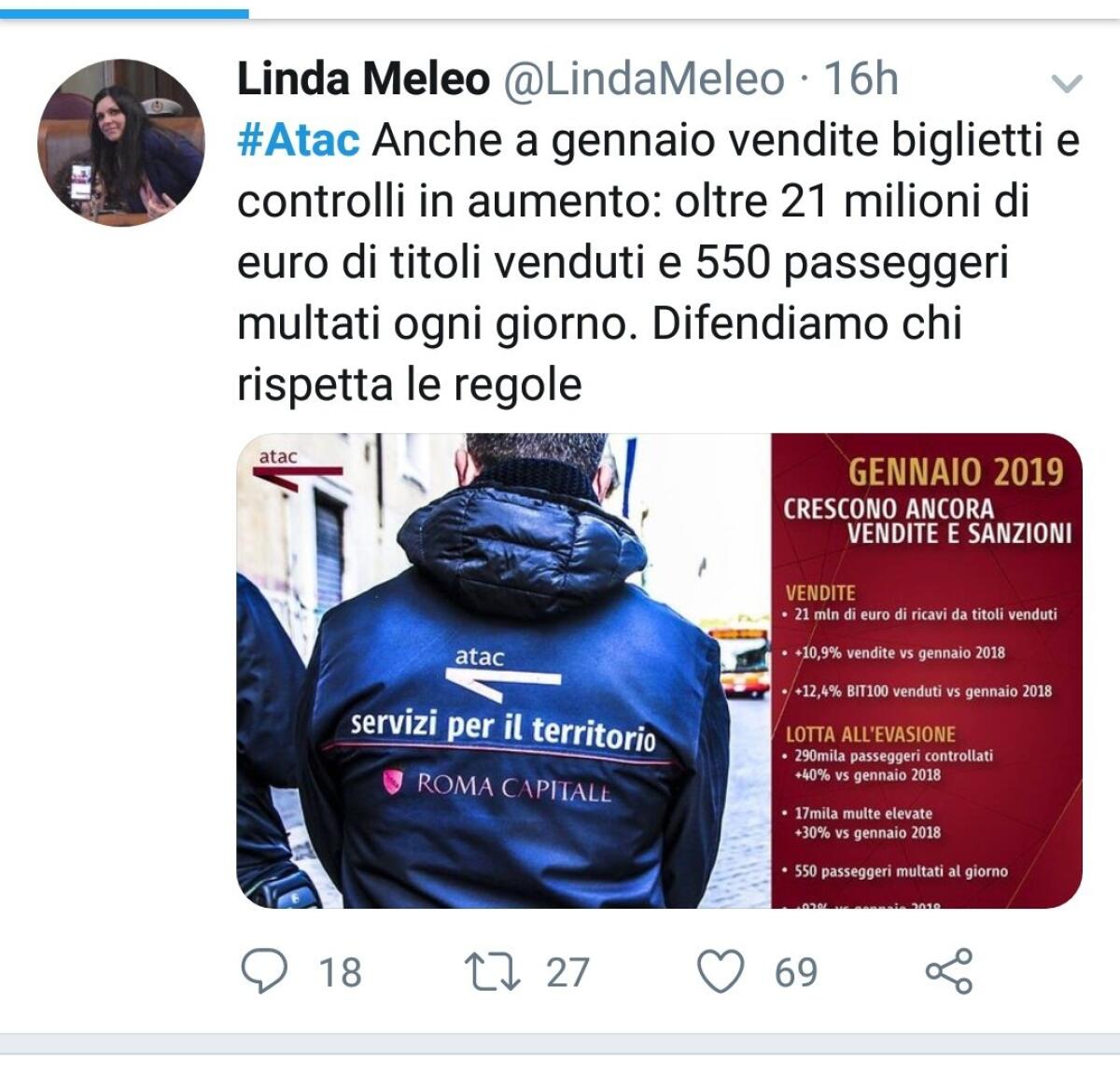 Situazione Trasporto Pubblico Roma giovedì 14 febbraio - 