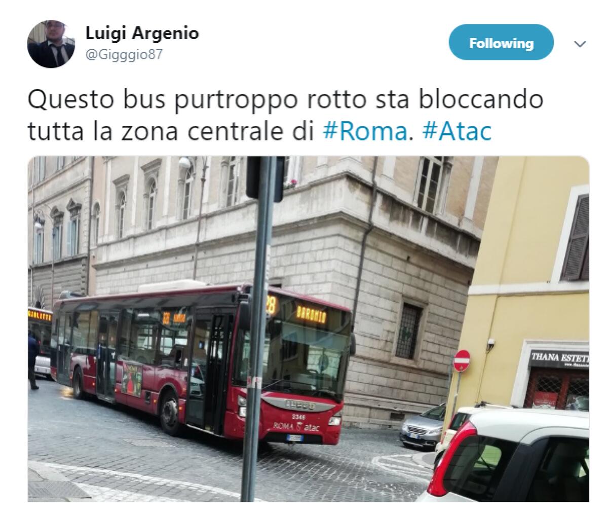 Gli autobus in giro per Roma - 