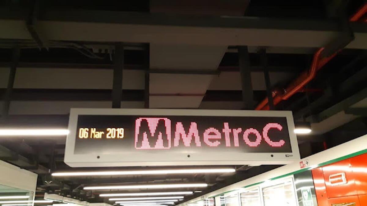 I tabelloni della Metro C - 