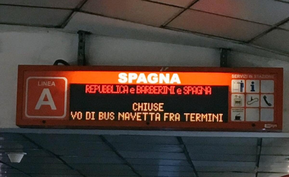 Situazione Trasporto Pubblico Roma lunedì 25 marzo - 