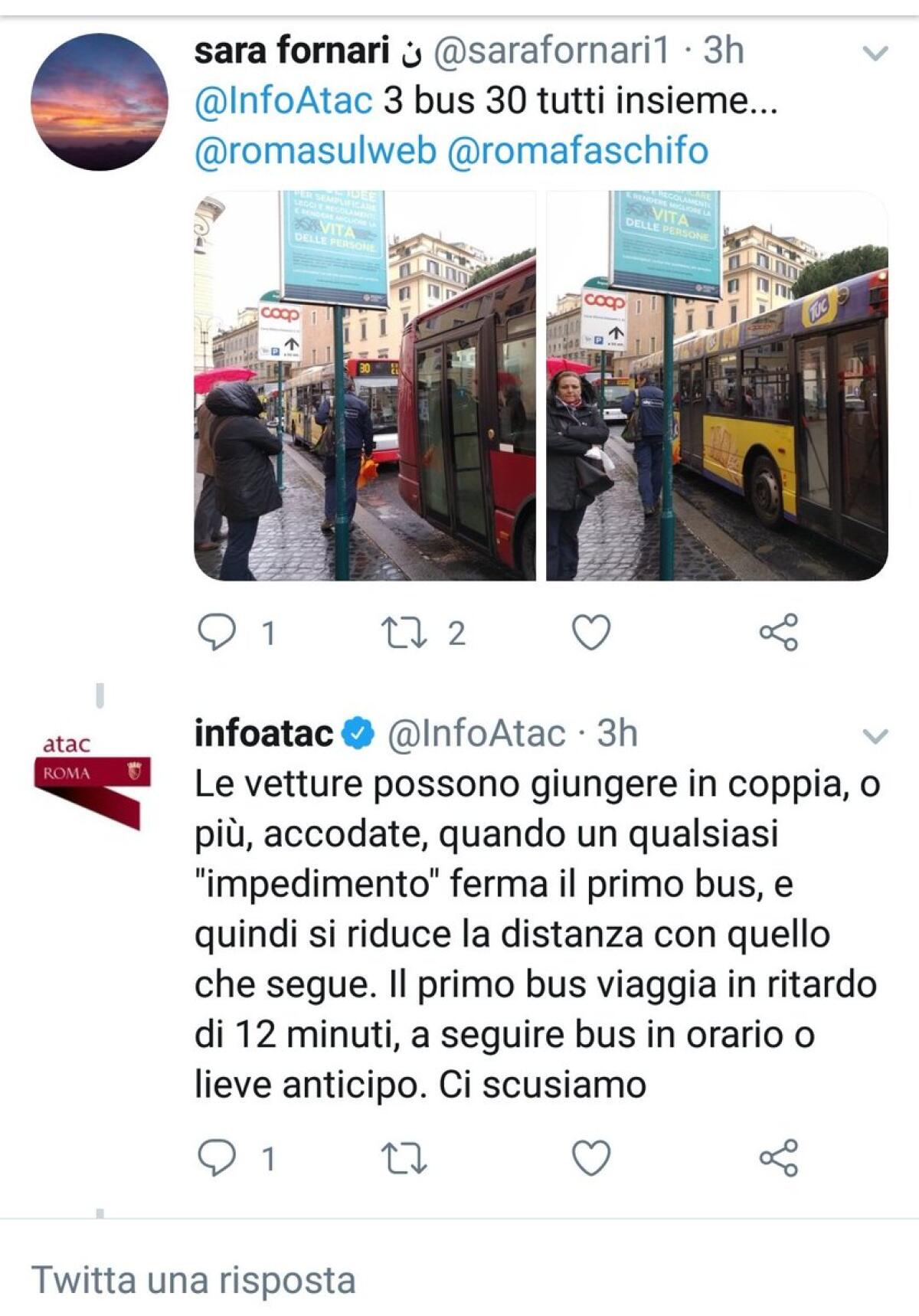 Situazione Trasporto Pubblico Roma venerdì 5 aprile - 