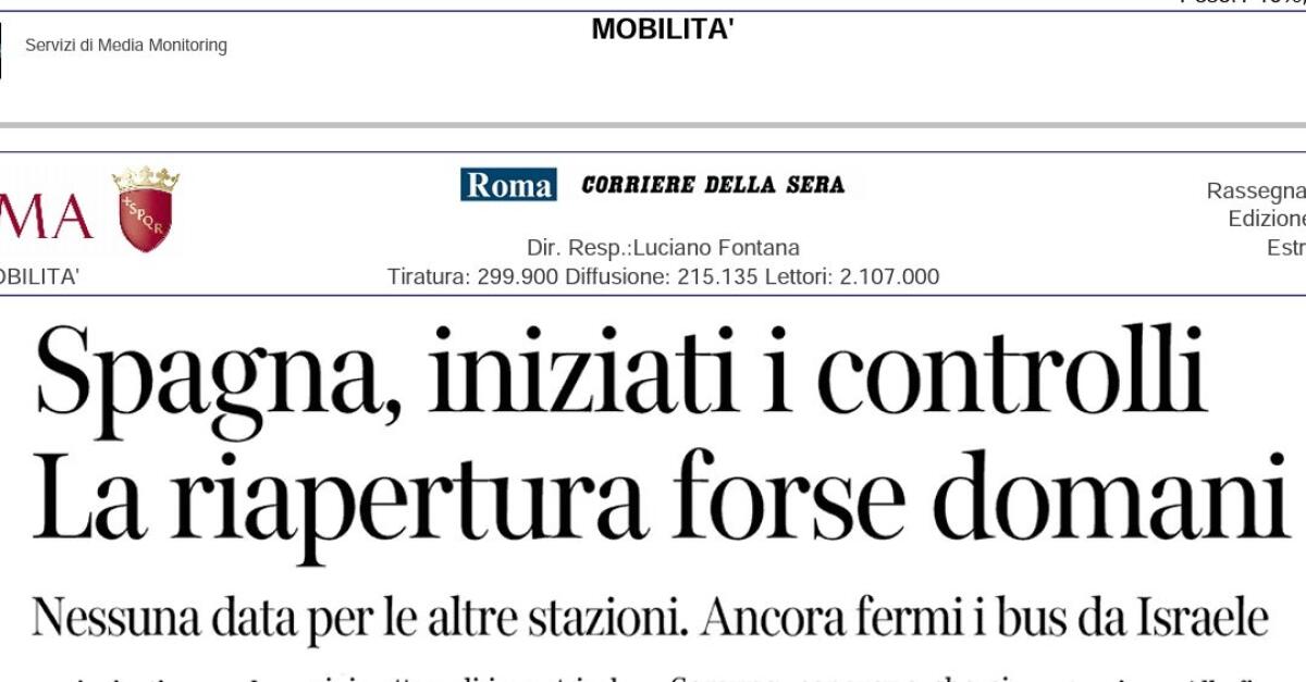 Situazione Trasporto Pubblico Roma martedì 7 maggio - 