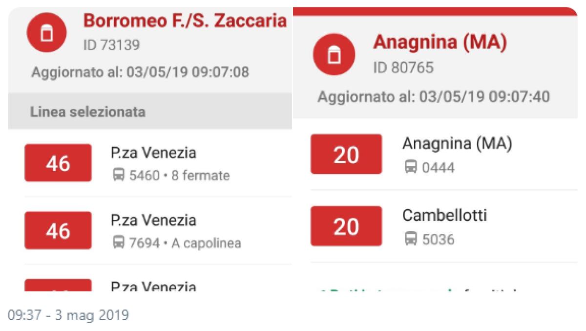 Situazione Trasporto Pubblico Roma venerdì 3 maggio - 