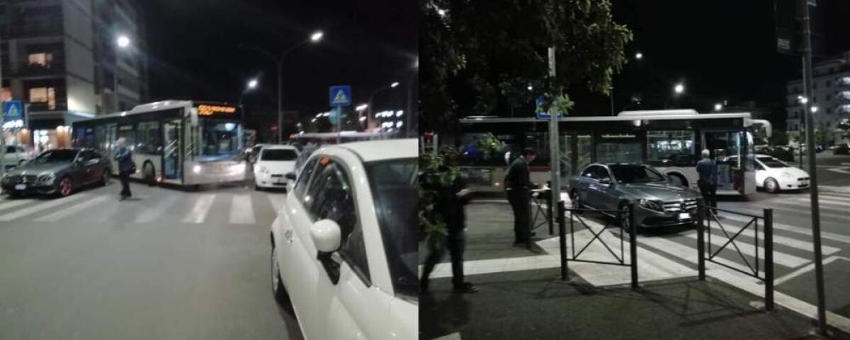 Ancora auto in sosta selvaggia, autobus bloccato per oltre un’ora - 
