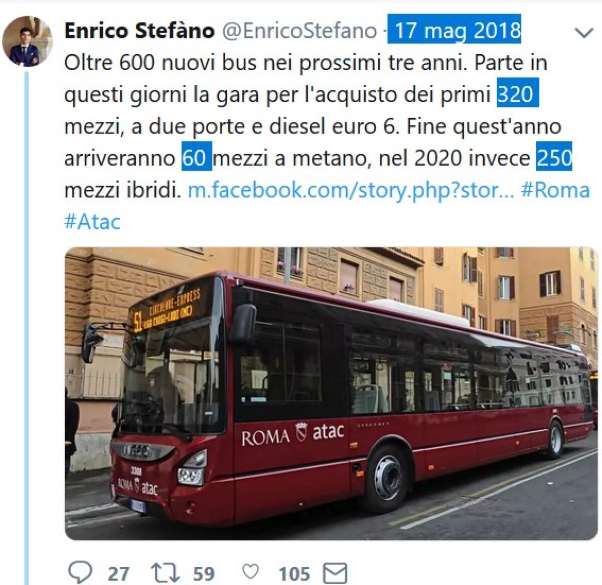 Situazione Trasporto Pubblico Roma mercoledì 5 giugno - 