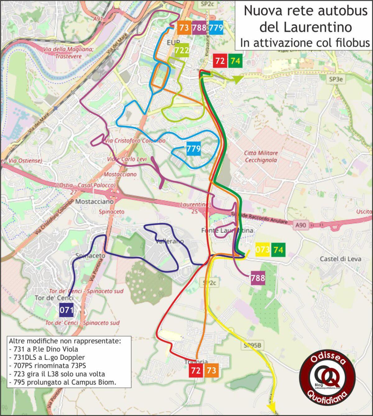 La nuova rete autobus del Laurentino - 