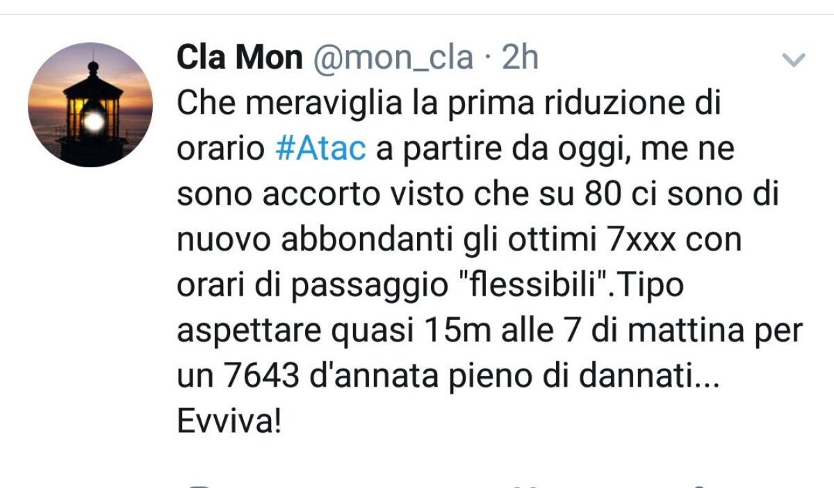 Situazione Trasporto Pubblico Roma 24 giugno 2019 - 