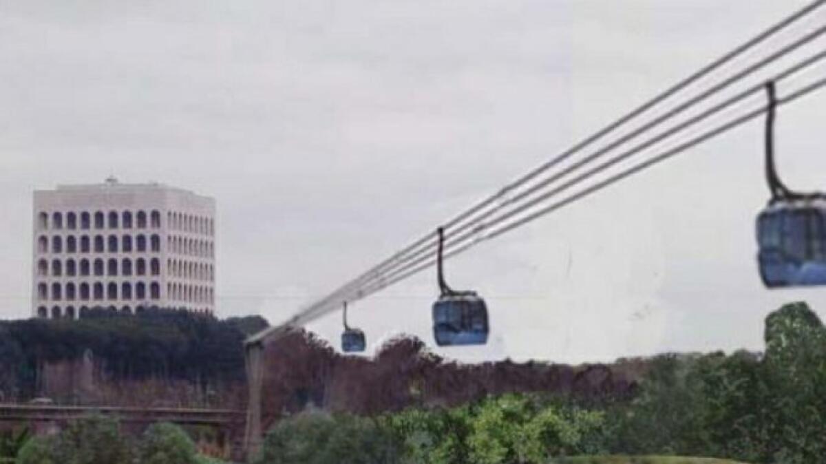 Verso la Funivia Eur-Magliana - 