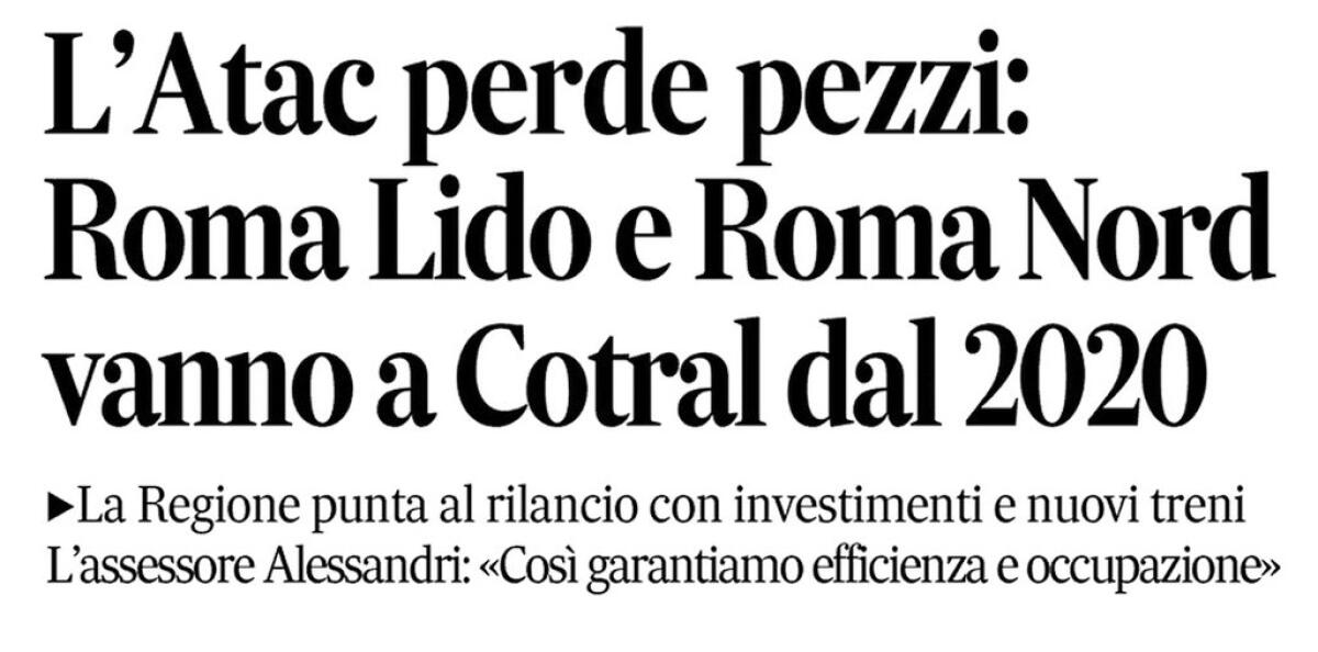 Situazione trasporto pubblico Roma mercoledì 17 luglio - 