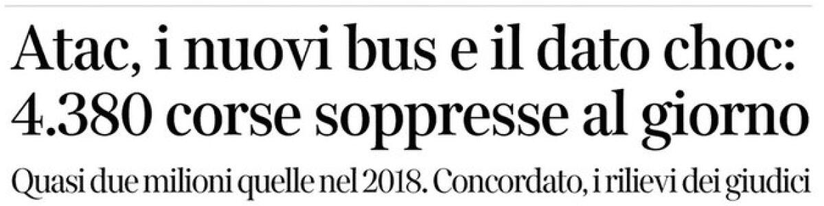 Situazione del trasporto pubblico di Roma venerdì 2 agosto - 