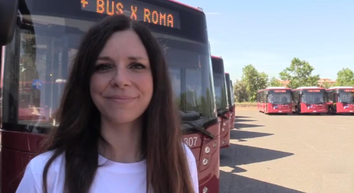 La presentazione dei nuovi bus per Roma - 