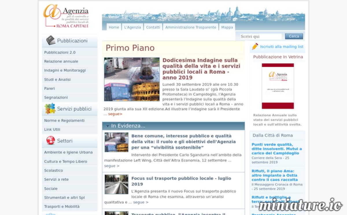 L'Agenzia per il Controllo della Qualità dei servizi di Roma Capitale - 