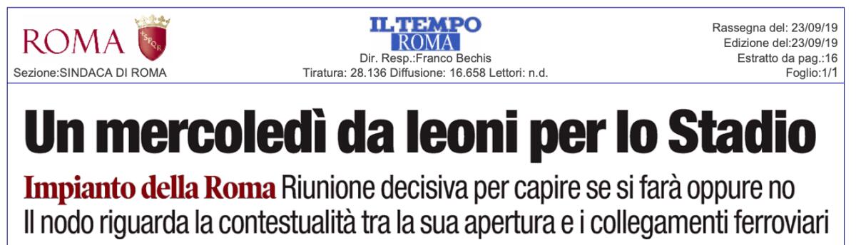 Stadio della Roma - Un mercoledì da leoni - 