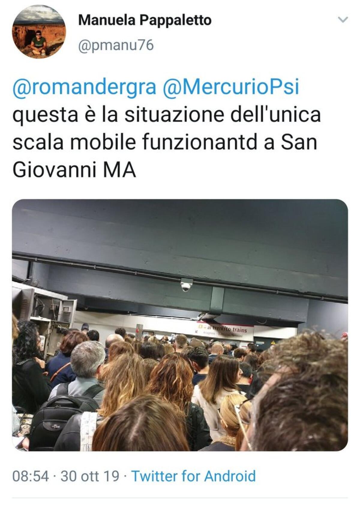 Situazione del trasporto pubblico di Roma di martedì 30 ottobre - 