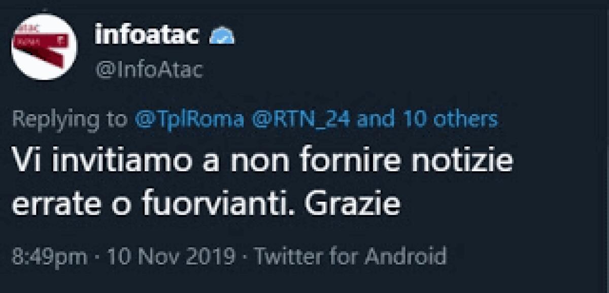 Guasto? No, notizia fuorviante... - 